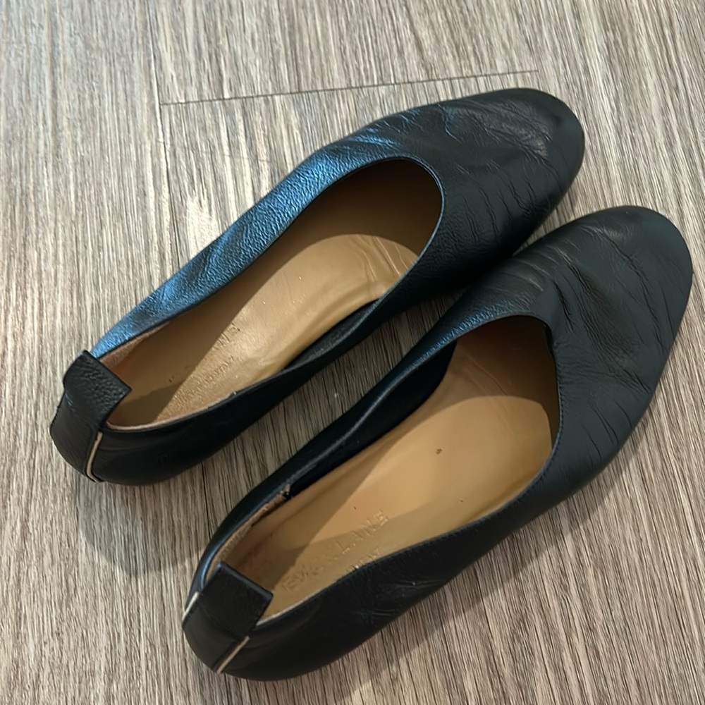 Everlane italian leather the day glove in black size 7